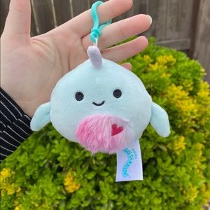 Niema the Narwhale Valentine's Day Clip Squishmallow